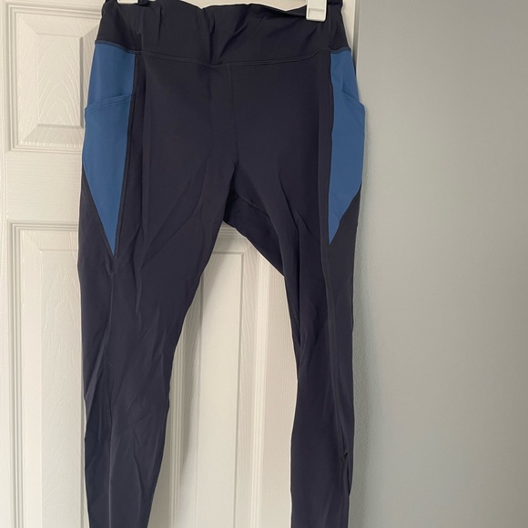 xl navy blue peloton leggings with pockets - Picture 2 of 3
